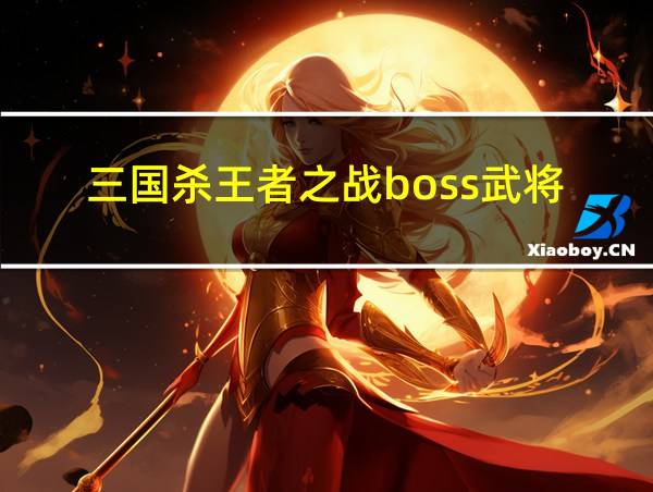 三国杀王者之战boss武将的相关图片