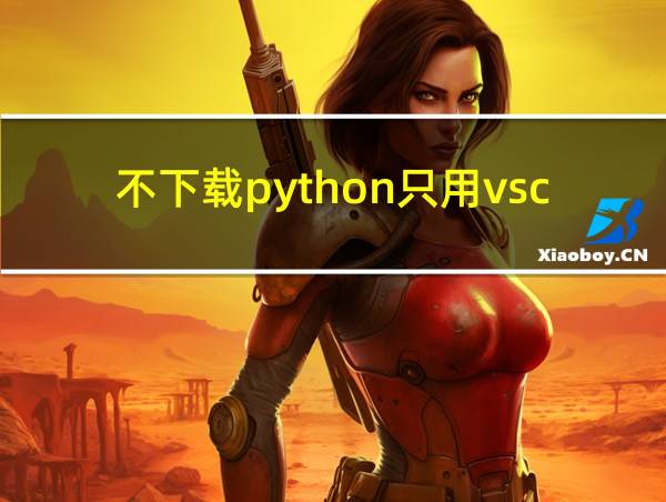 不下载python只用vscode的相关图片