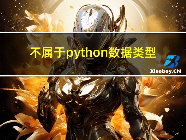 不属于python数据类型的相关图片