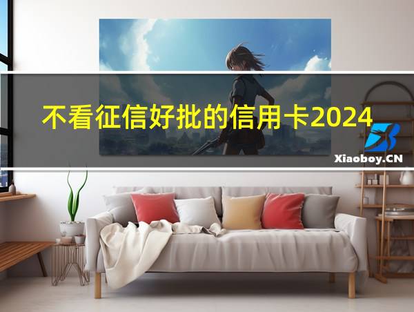 不看征信好批的信用卡2024的相关图片