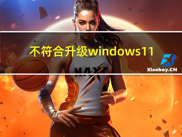 不符合升级windows11的相关图片