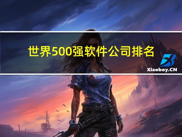 世界500强软件公司排名的相关图片