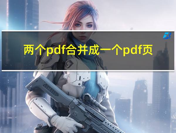 两个pdf合并成一个pdf页面怎么一样的相关图片