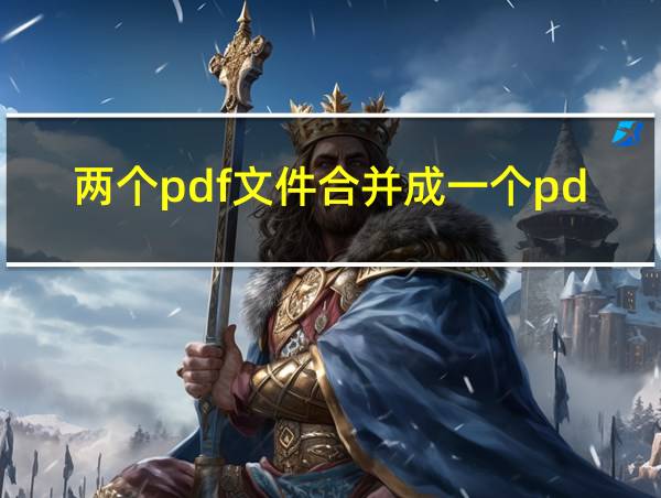 两个pdf文件合并成一个pdf的相关图片