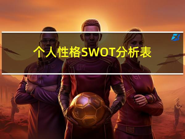 个人性格SWOT分析表的相关图片