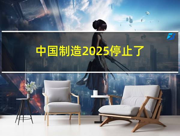 中国制造2025停止了的相关图片