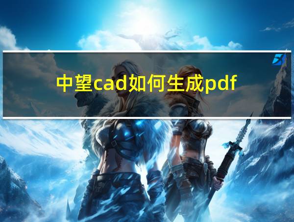 中望cad如何生成pdf的相关图片