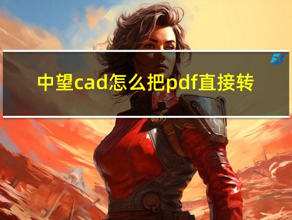 中望cad怎么把pdf直接转入的相关图片