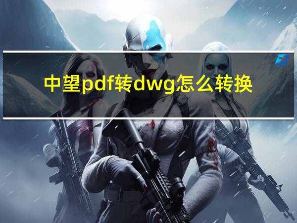 中望pdf转dwg怎么转换的相关图片