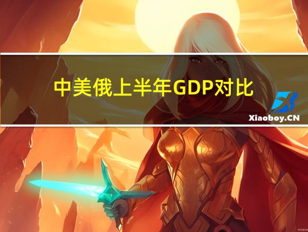 中美俄上半年GDP对比的相关图片