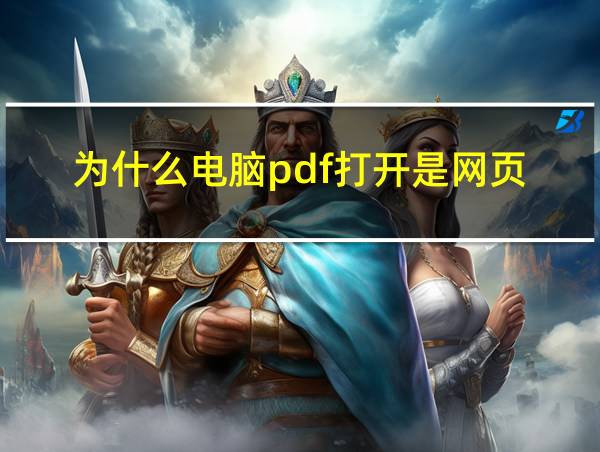 为什么电脑pdf打开是网页的相关图片