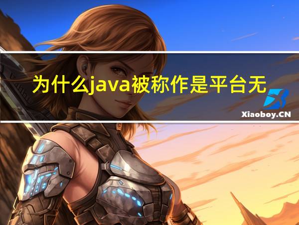 为什么java被称作是平台无关的编程语言的相关图片