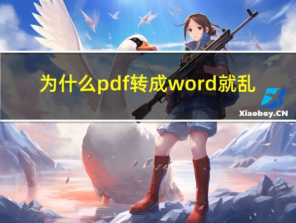 为什么pdf转成word就乱码了的相关图片