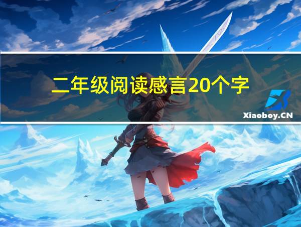 二年级阅读感言20个字的相关图片