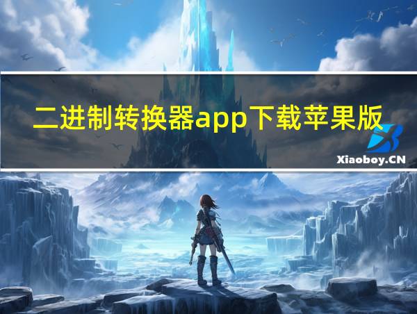 二进制转换器app下载苹果版的相关图片