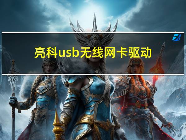 亮科usb无线网卡驱动的相关图片