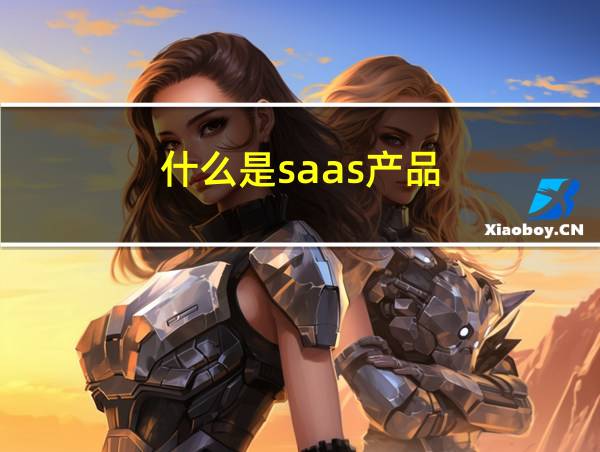 什么是saas产品的相关图片