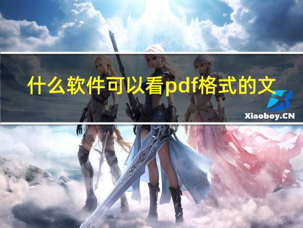 什么软件可以看pdf格式的文件的相关图片