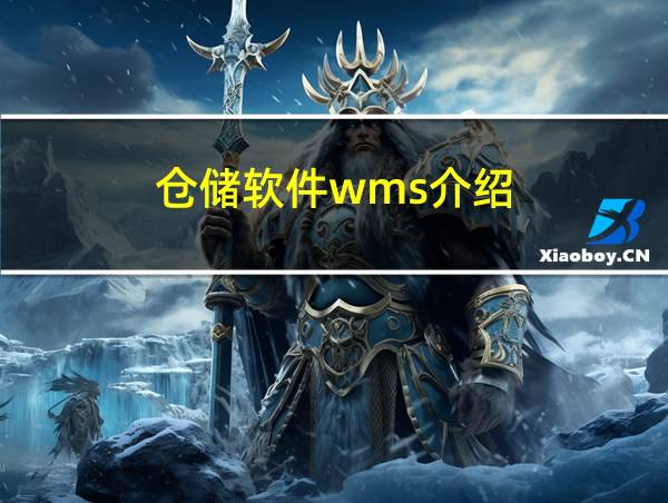 仓储软件wms介绍的相关图片