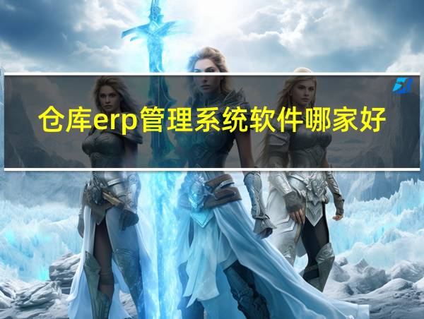 仓库erp管理系统软件哪家好的相关图片