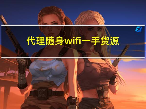 代理随身wifi一手货源的相关图片