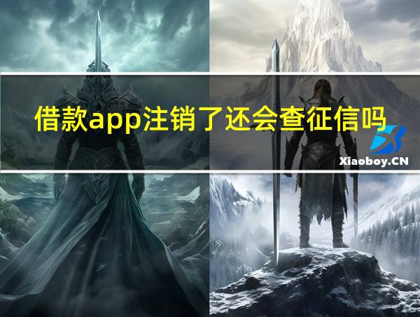 借款app注销了还会查征信吗的相关图片