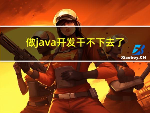 做java开发干不下去了的相关图片