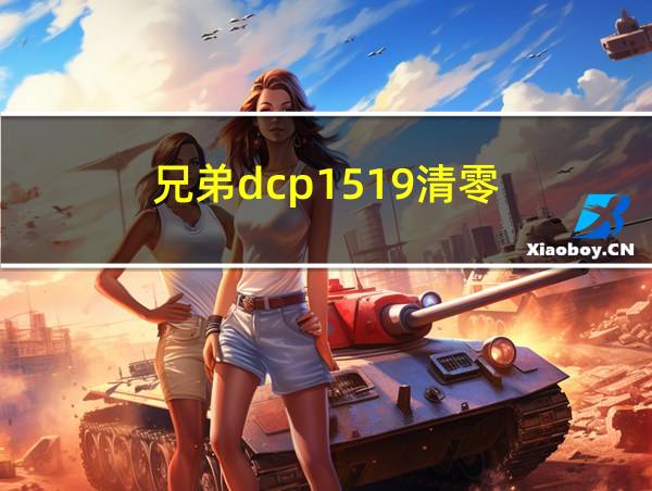 兄弟dcp1519清零的相关图片