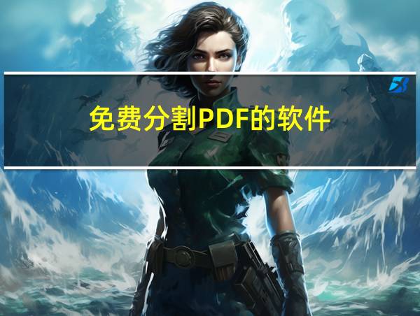 免费分割PDF的软件的相关图片