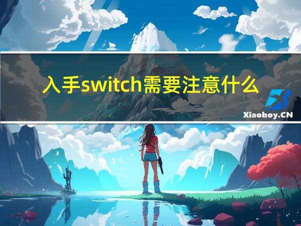 入手switch需要注意什么的相关图片