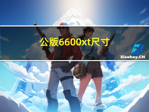 公版6600xt尺寸的相关图片