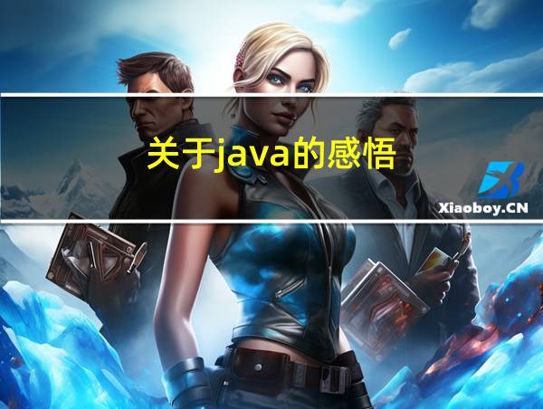 关于java的感悟的相关图片