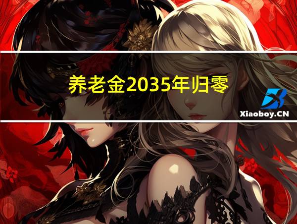 养老金2035年归零的相关图片