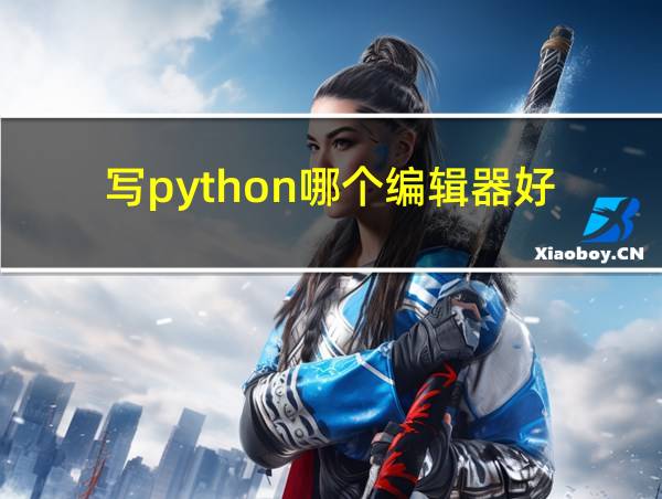 写python哪个编辑器好的相关图片