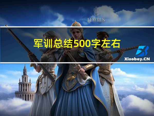 军训总结500字左右的相关图片