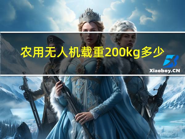 农用无人机载重200kg多少钱一架的相关图片