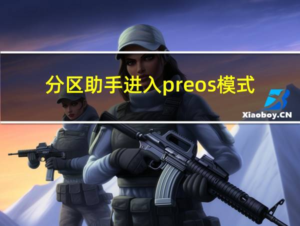 分区助手进入preos模式的相关图片