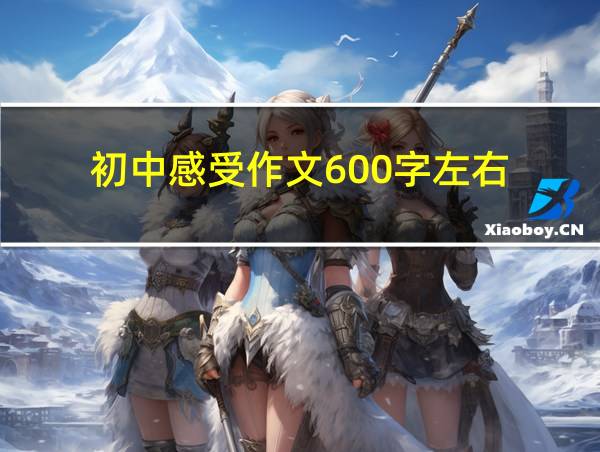 初中感受作文600字左右的相关图片