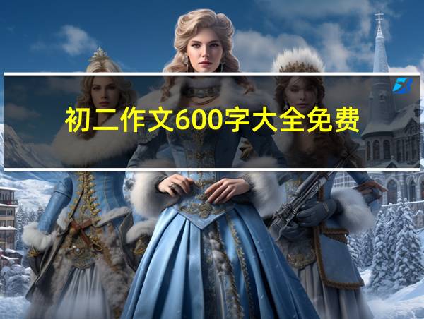 初二作文600字大全免费的相关图片