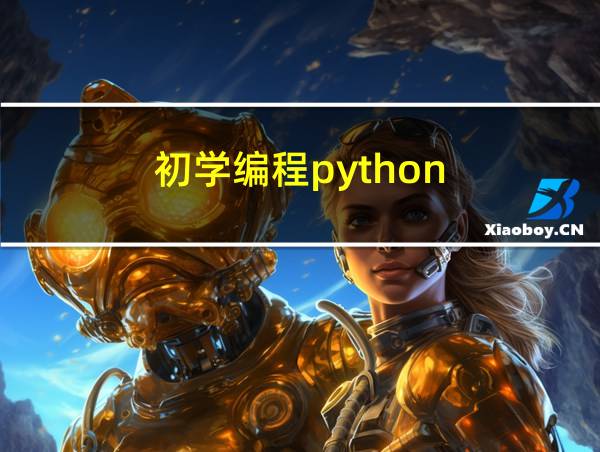 初学编程python的相关图片