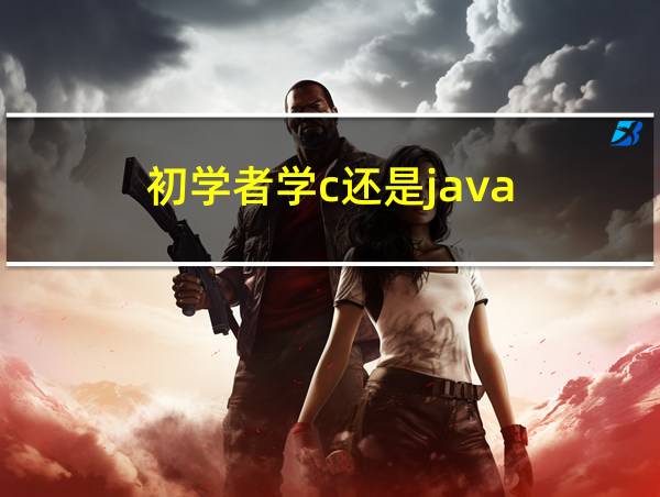 初学者学c还是java的相关图片