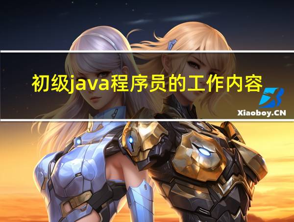 初级java程序员的工作内容的相关图片