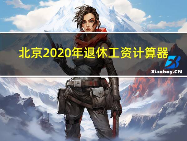 北京2020年退休工资计算器的相关图片