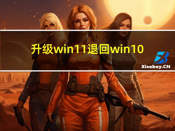 升级win11退回win10的相关图片