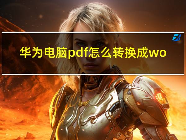 华为电脑pdf怎么转换成word的相关图片