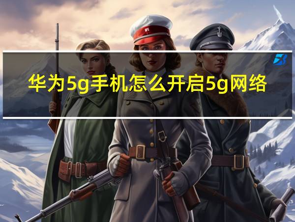 华为5g手机怎么开启5g网络功能的相关图片