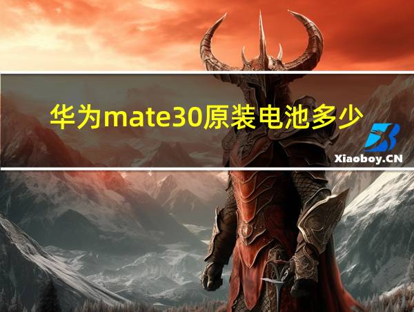 华为mate30原装电池多少钱的相关图片