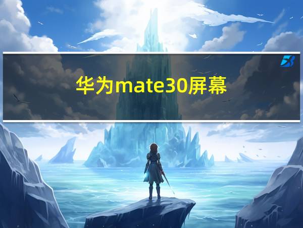 华为mate30屏幕的相关图片