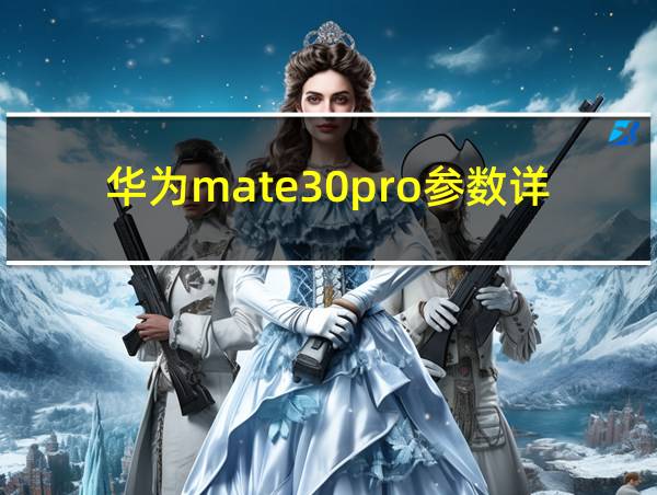 华为mate30pro参数详细参数配置的相关图片