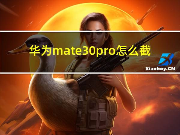 华为mate30pro怎么截屏的相关图片